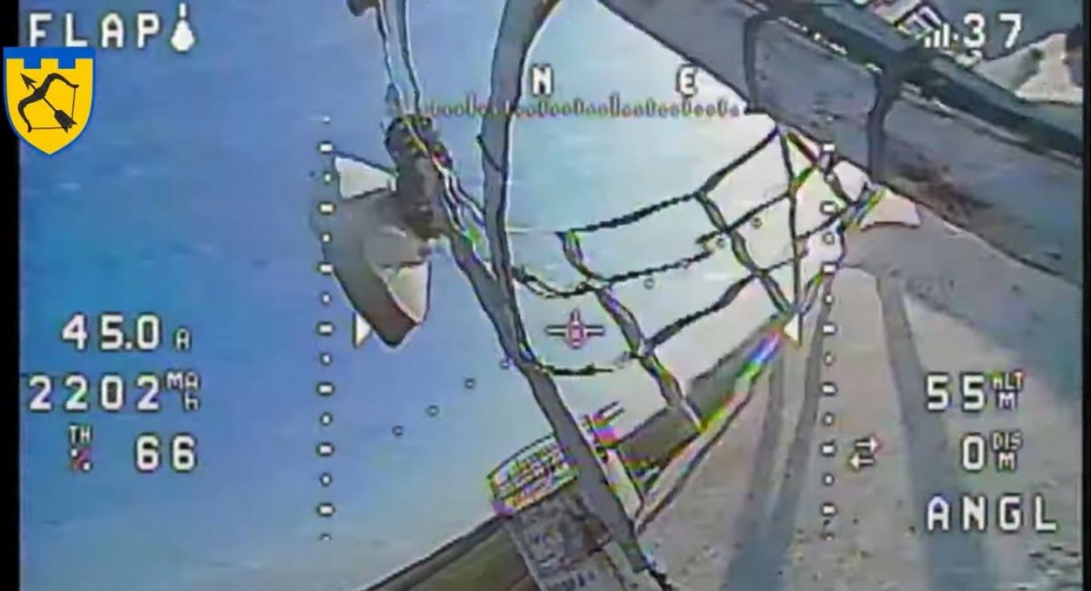 The Murom-P surveillance system right before its destruction / screenshot from video 