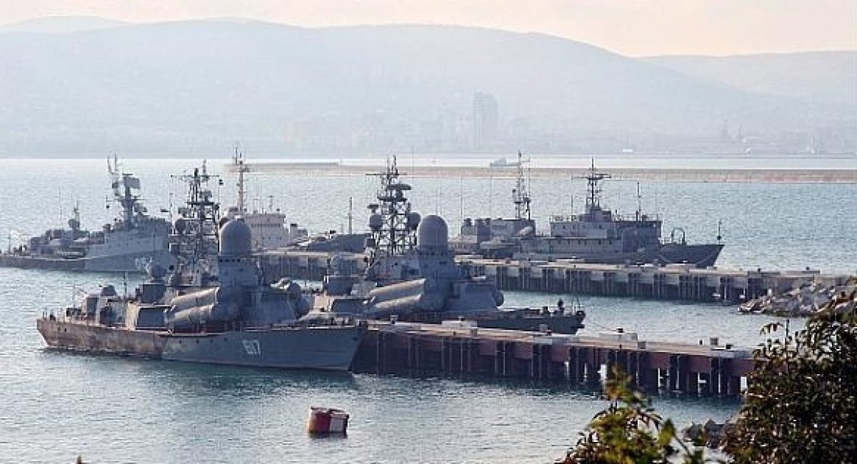 russian warships at the Novorossiysk Navy Base / Archive photo credit: Wikimapia