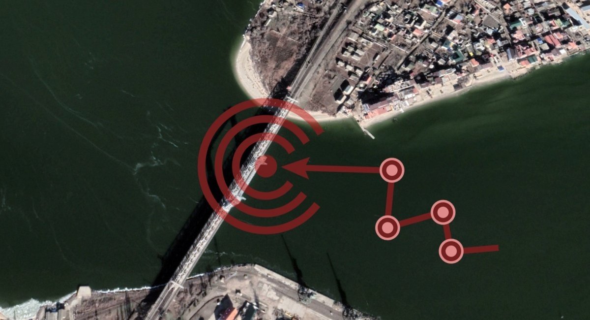 russia's drone could strike a bridge across the Dniester Estuary in Zatoka settlement, Odesa region