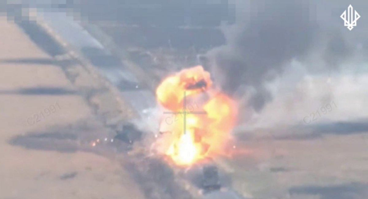 Three destroyed russian BMP-2 IFVs in the Belgorod region near the village of Zhuravlivka. October 2024. russia / Screengrab from the video of the 3rd Operational Assignment Spartan Brigade