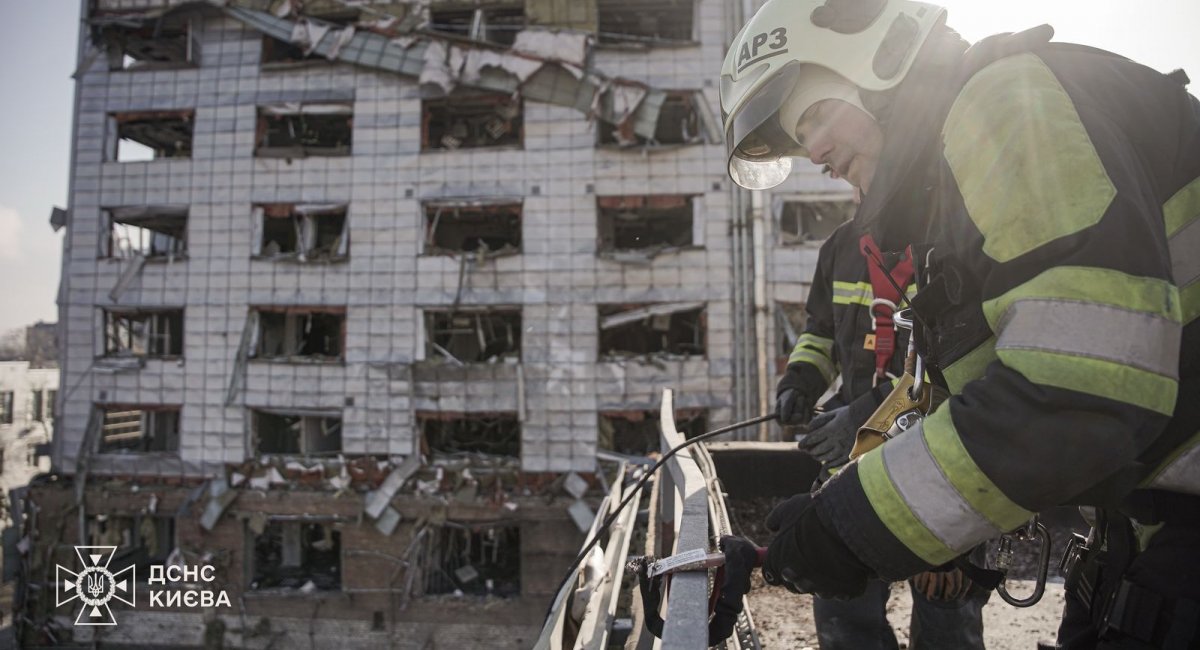 The consequences of russian attack on February 12 / Photo credit: The State Emergency Service of Ukraine