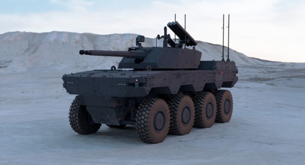 ​War of Drones: Estonia Unveils Havoc 8x8 RCV Unmanned Combat Vehicle With Anti-UAV Missiles Developed for Ukraine