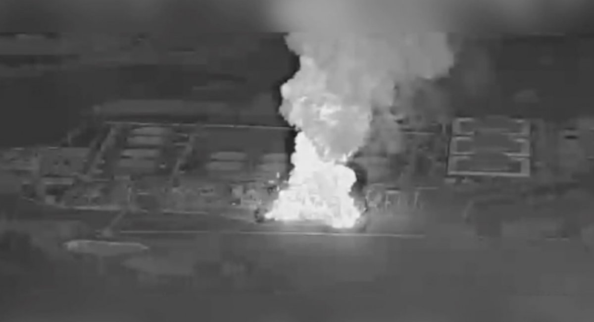 The Unecha oil pumping station / screenshot from video 