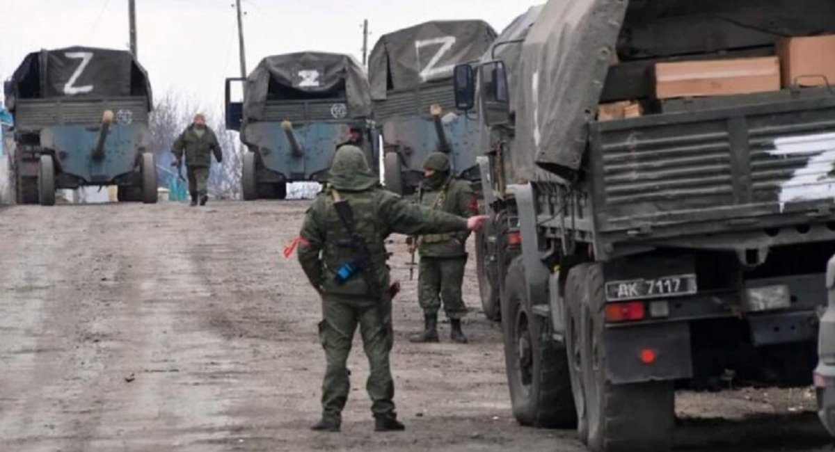 Illustrative photo: russian armed forces' troops on vehicles marked for operatnons in Ukraine / Open-source photo