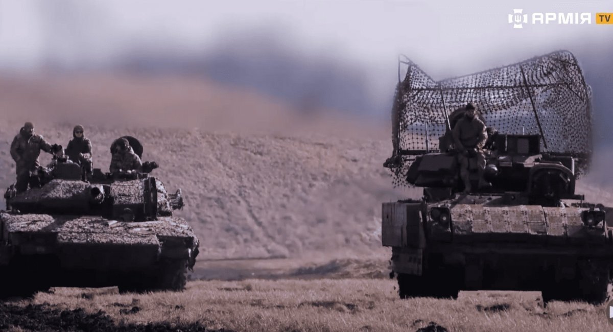 Cv90 and M2 Bradley IFVs / Screenshot credit: ArmyTV
