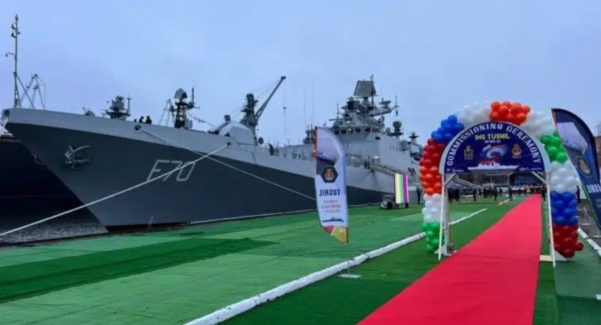 Handover of the Project 11356 Tushil frigate to the Indian Navy, December 9, 2024 / Open-source photo
