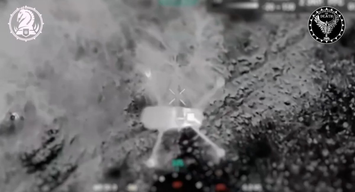 Ukrainian operators showcase precision by downing russian UAV without damage / screenshot from video 