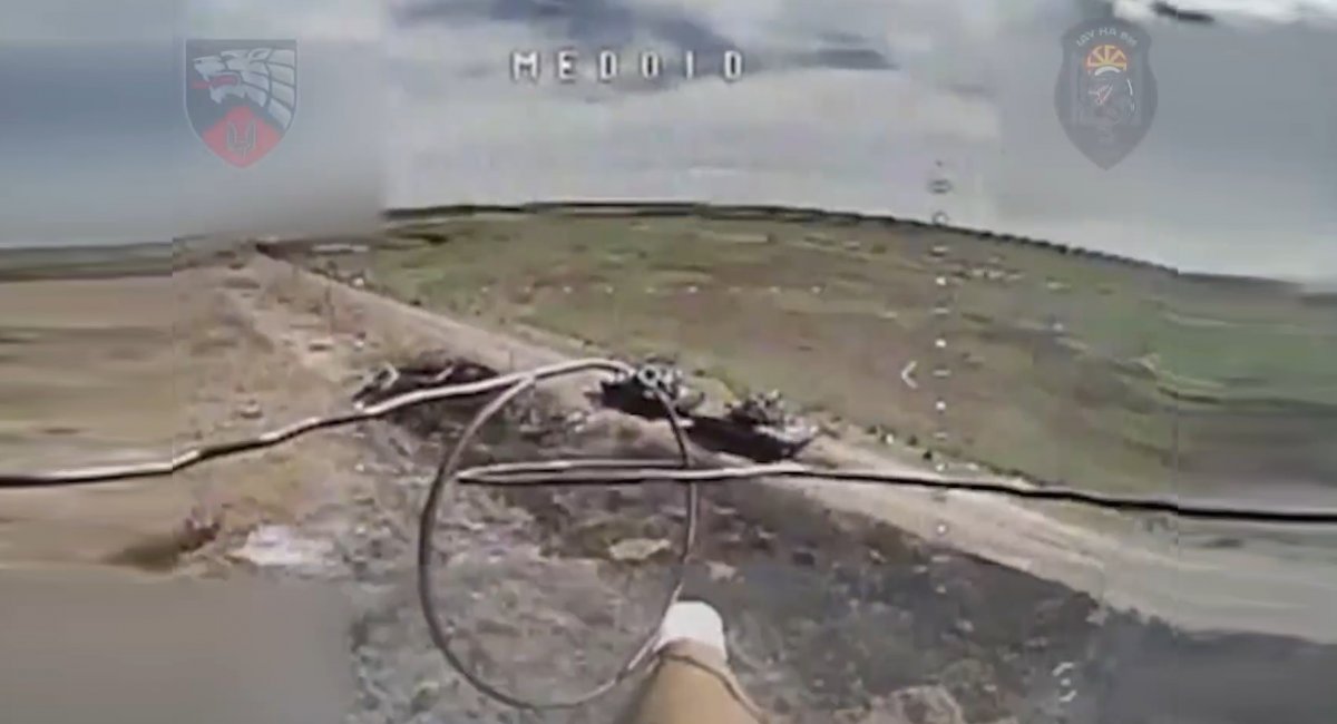 FPV drones operators of the Medoid tactical group hunting for russia’s tanks in the Donetsk axis / Video screengrab