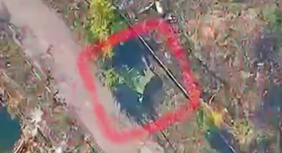 Advanced Ukrainian drone strikes neutralize enemy tank and armored vehicle / screenshot from video 