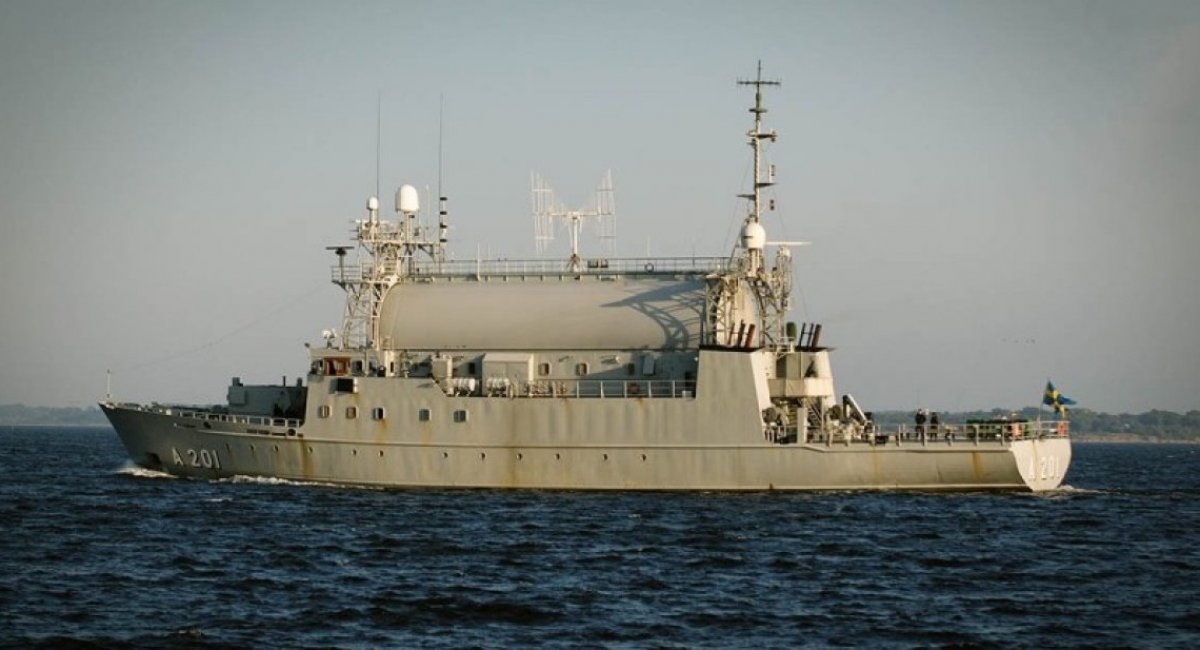 The Swedish reconnaissance ship Orion / Photo credit: Tomasz Grotnik