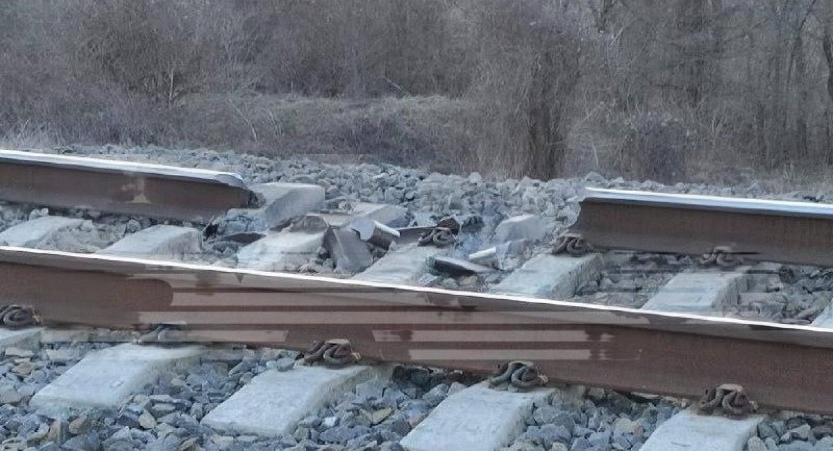 Railway sabotage in Crimea, February 23, 2023 / open source
