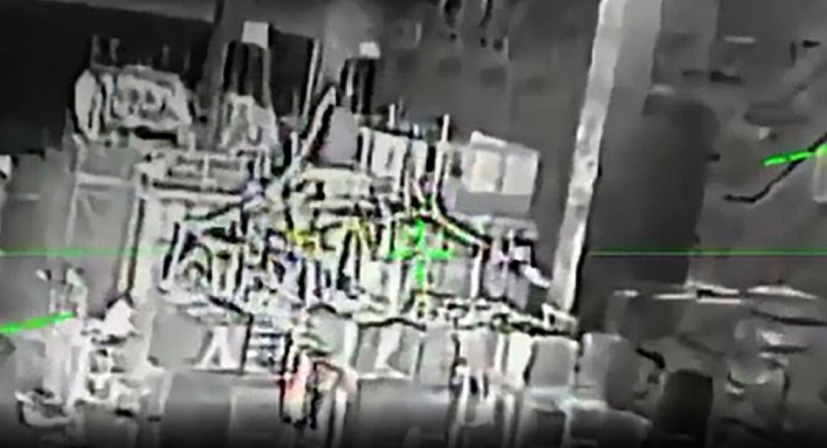 Two ice-resistant drilling platforms were struck overnight in the northern Caspian Sea / Photo credit: The General Staff