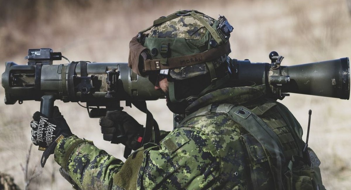 A Canadian Forces soldier uses the Carl Gustav anti-tank weapon during training at the 3rd Canadian Division Support Base Garrison in Wainwright, Alberta, in May 2021. PHOTO BY HANDOUT /Canadian Armed Forces