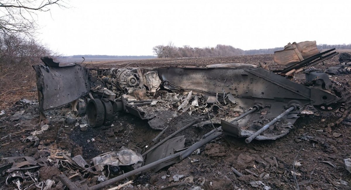 Destroyed russia's T-80 / Open source photo