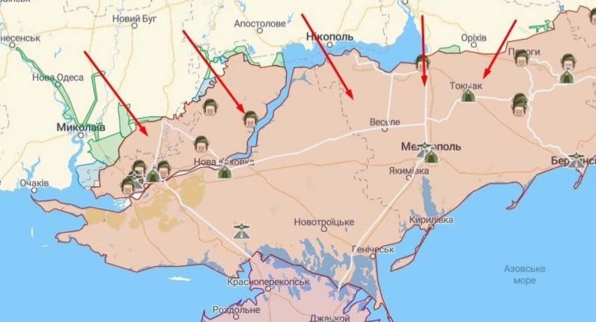 58 invaders eliminated, 4 ammunition depots destroyed in southern Ukraine