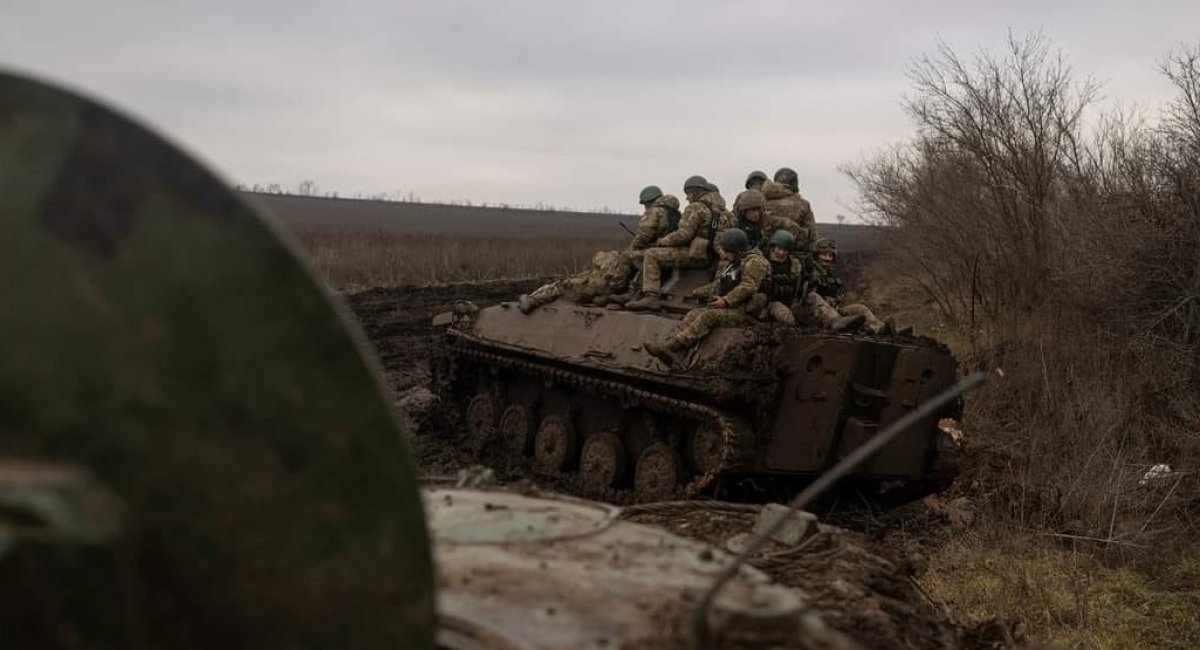 Soldiers of the Armed Forces of Ukraine overcome off-road conditions on the M-80A IFV received from Slovenia, January 2023 / Photo credit: General Staff of the Armed Forces of Ukraine