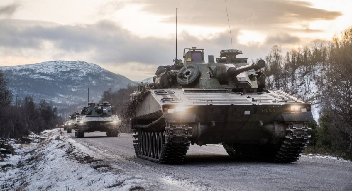 Photo for illustration - CV90 Swedish tracked armoured combat vehicles