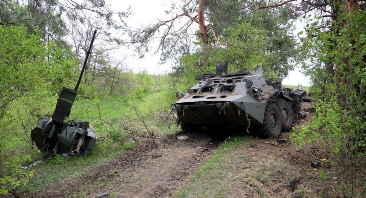Destroyed russia's BTR-82A / Open source photo