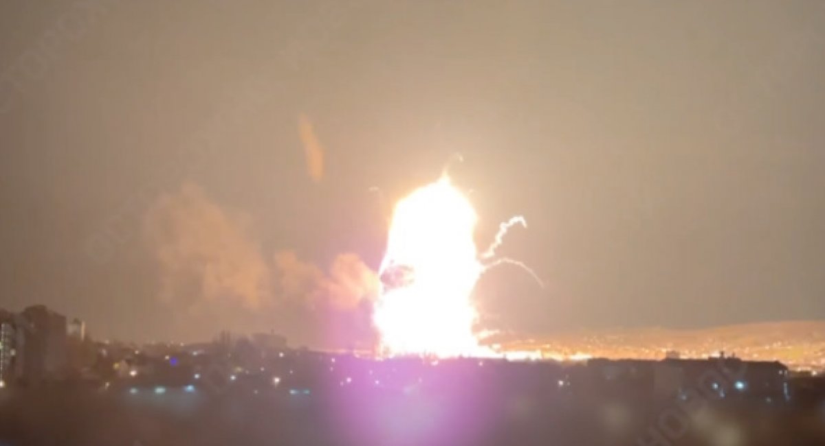 Destruction of the Novocherkassk large landing ship / screenshot from video