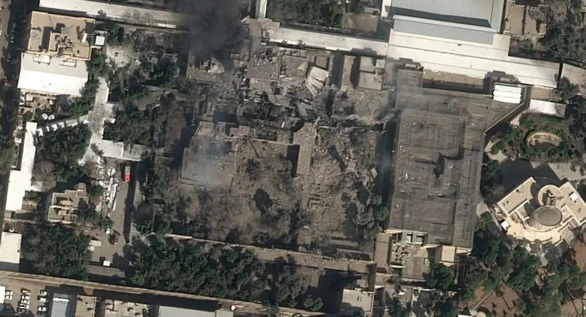 Aftermath of the Strike on the Residence of Iran’s Leader / Photo credit: Airbus