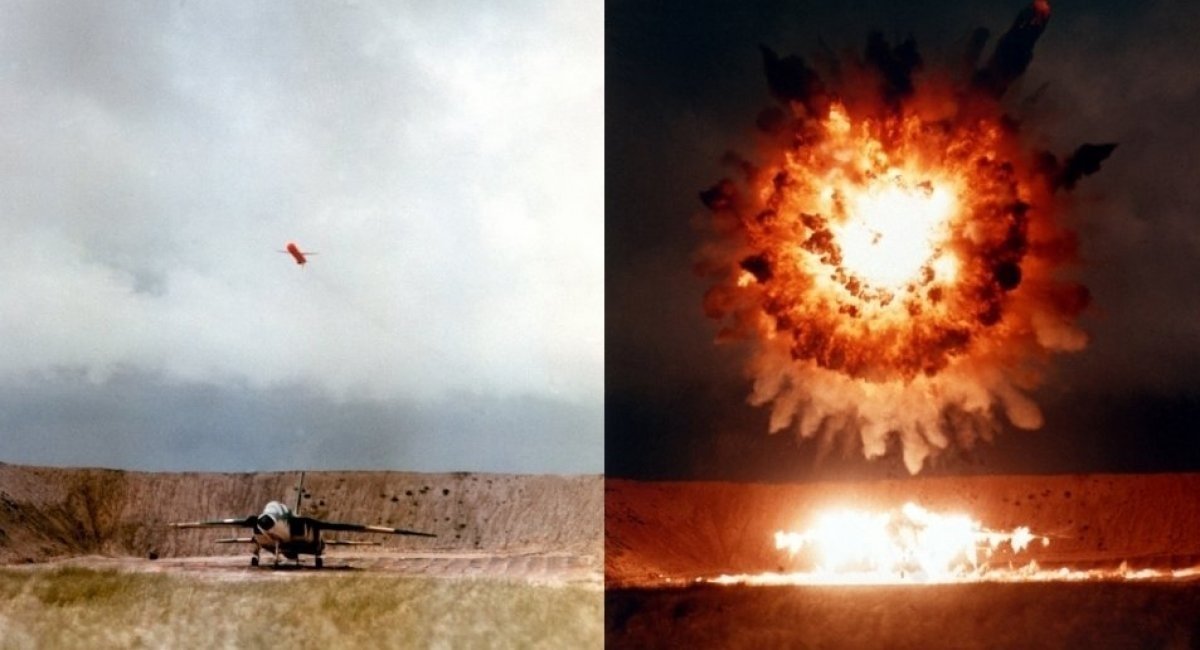 UGM-109 Tomahawk missile detonates above a test target / Photo credit: wikipedia.org