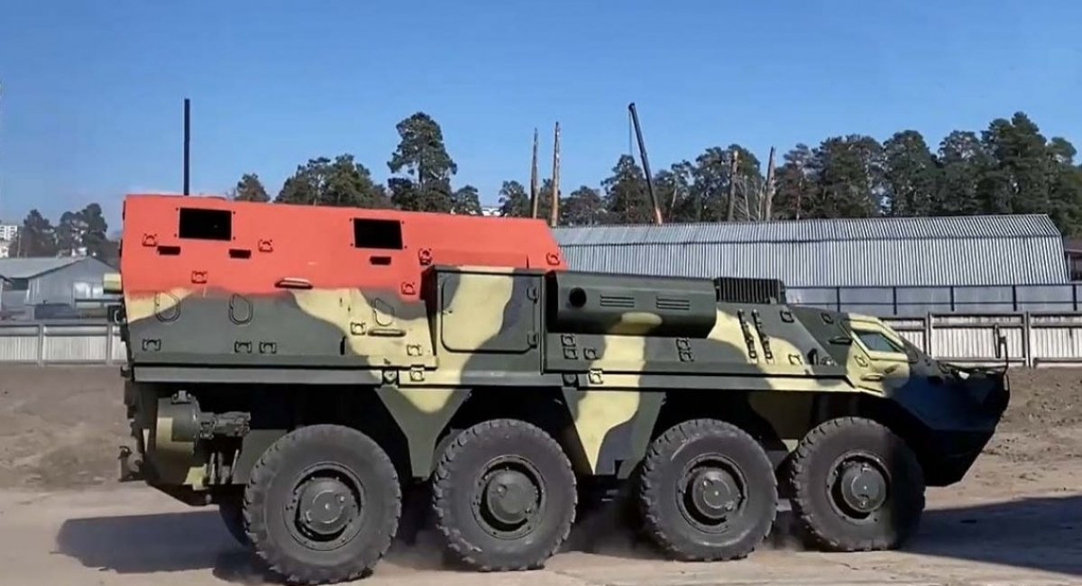 BTR-4KSh-T prototype built on the BTR-4 8x8 chassis