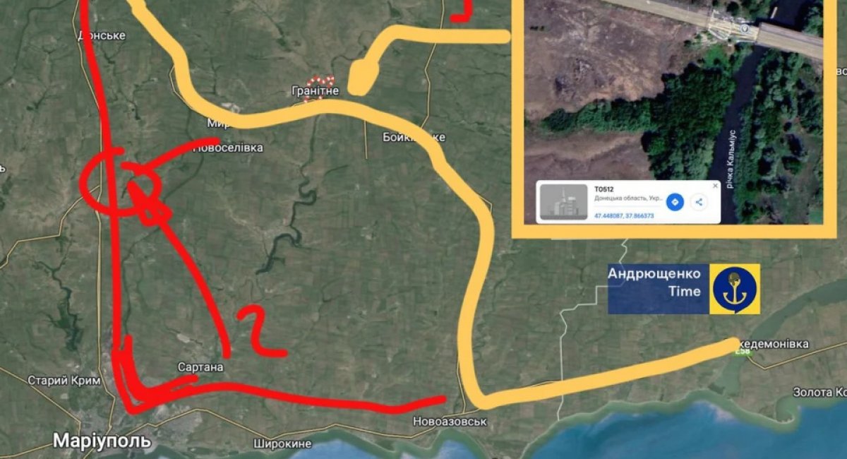 russian Troops Construct New Fortifications Along Mariupol-Donetsk Highway