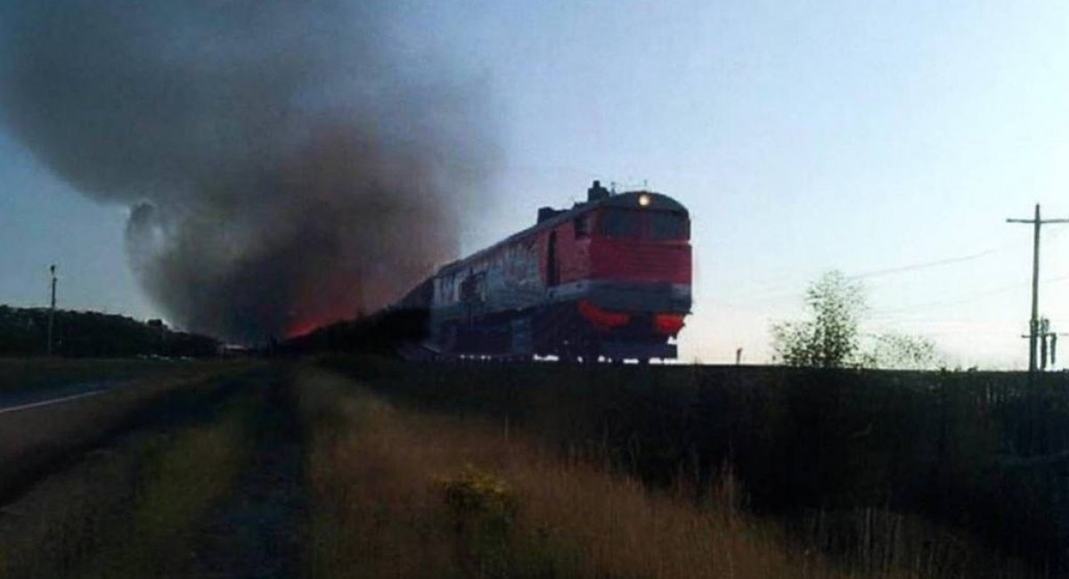 Ukrainian forces hit a train carrying fuel near Dzhankoi, complicating supplies to russia's southern grouping / Photo credit: The Special Operations Forces