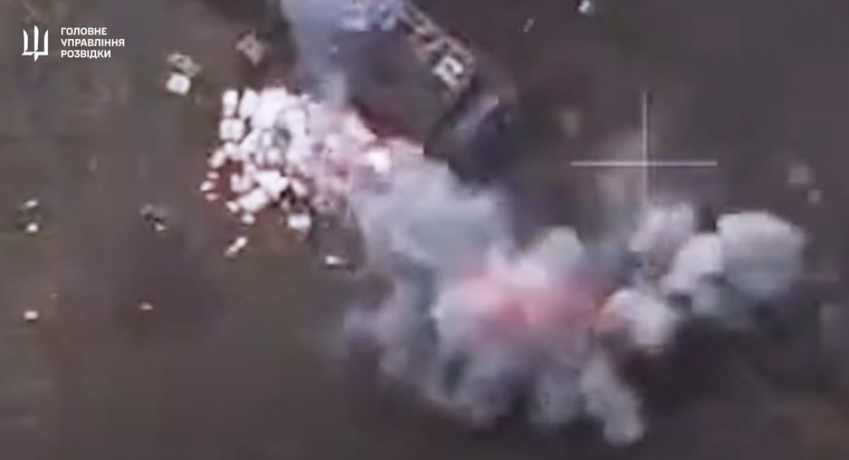 The Defense Intelligence of Ukraine shows a week of precision strikes destroys troops, vehicles, and fortifications on the front lines / screenshot from video 