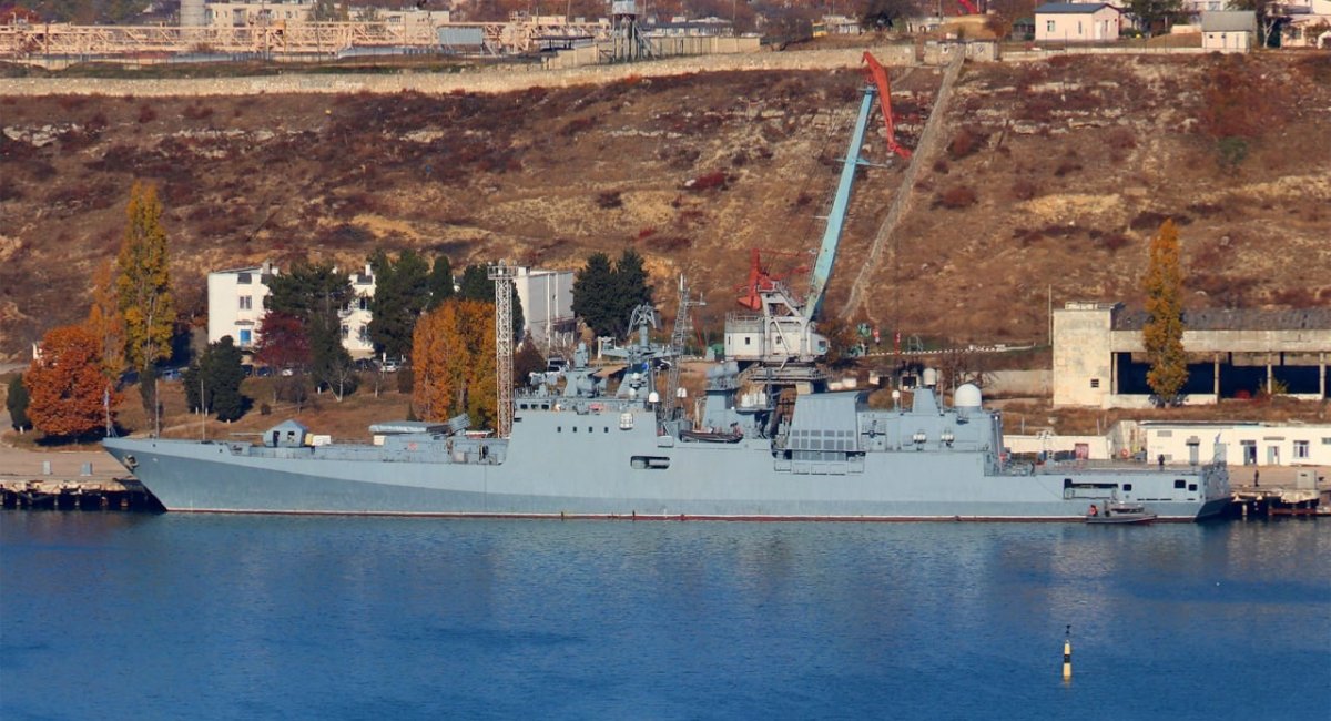 An Admiral Essen frigate of the russia Black Sea Fleet, November, 2022 / open sources