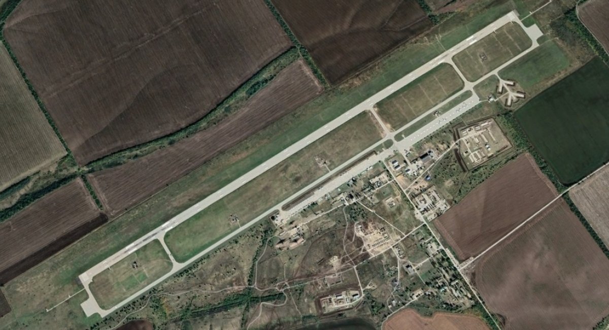 A russian airbase Millerovo before the attack. Photo - Google Earth 