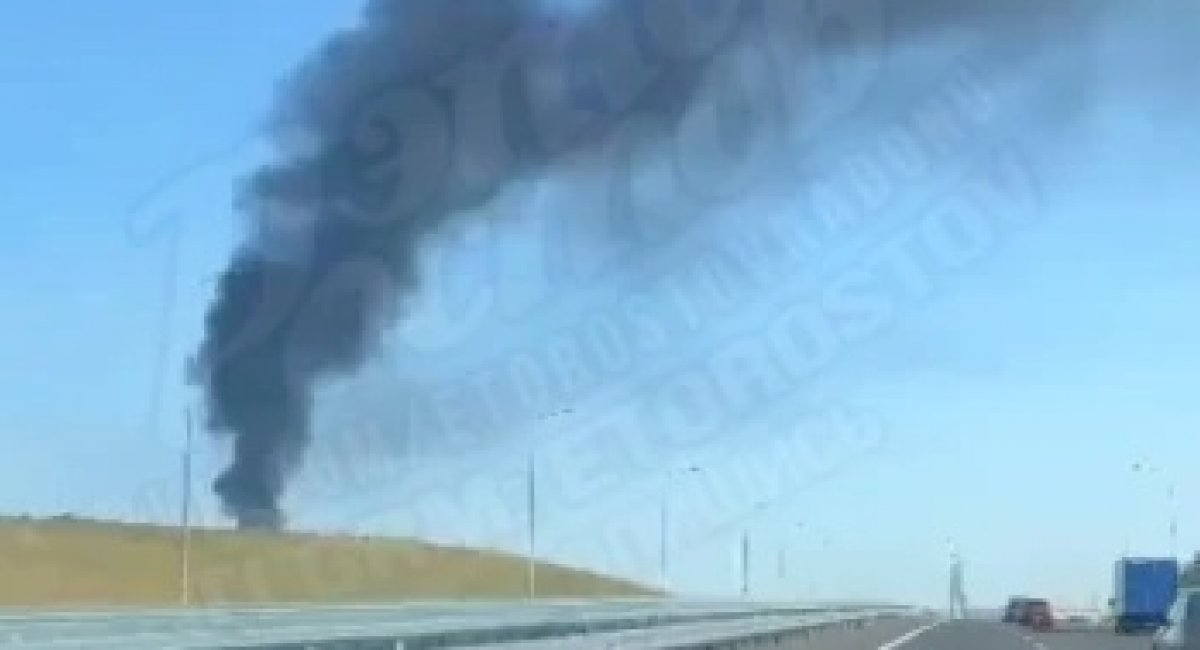 Consequences of Ukraine’s drone attack on russia / Screenshot of a video from social networks