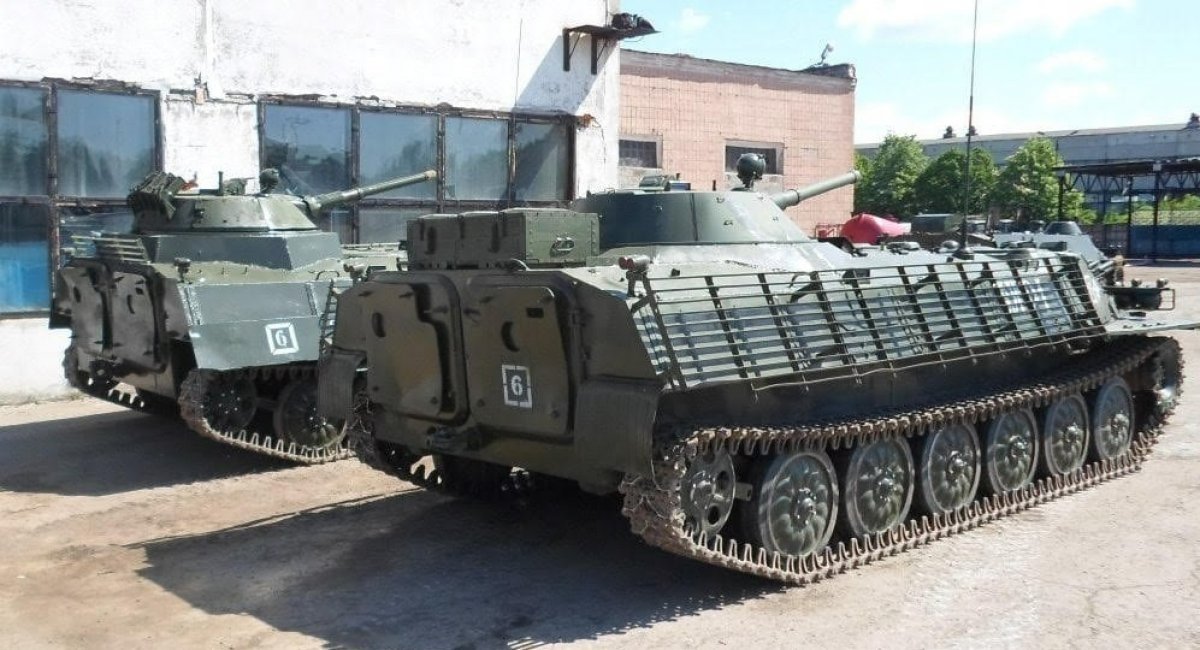 MT-LB with turrets of BMP-1 IFV, photo from open sources