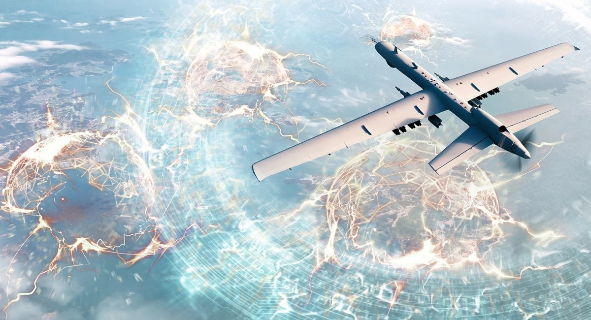 Concept illustration of an electronic warfare system by BAE Systems