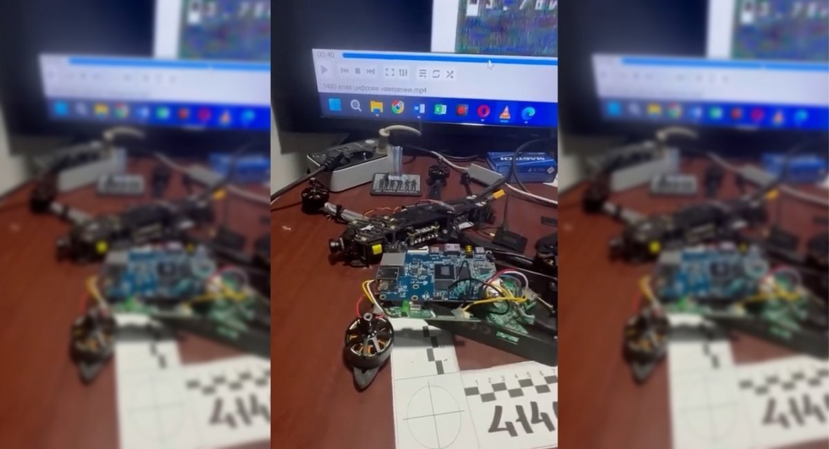 russian FPV-Drone with Machine Vision / Screenshot from the video by Madyar