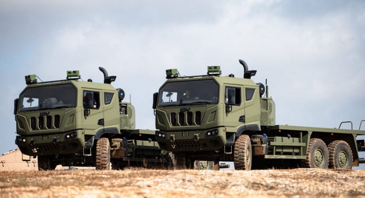 Autonomous IVECO trucks / Photo credit: Sener Aerospace & Defence