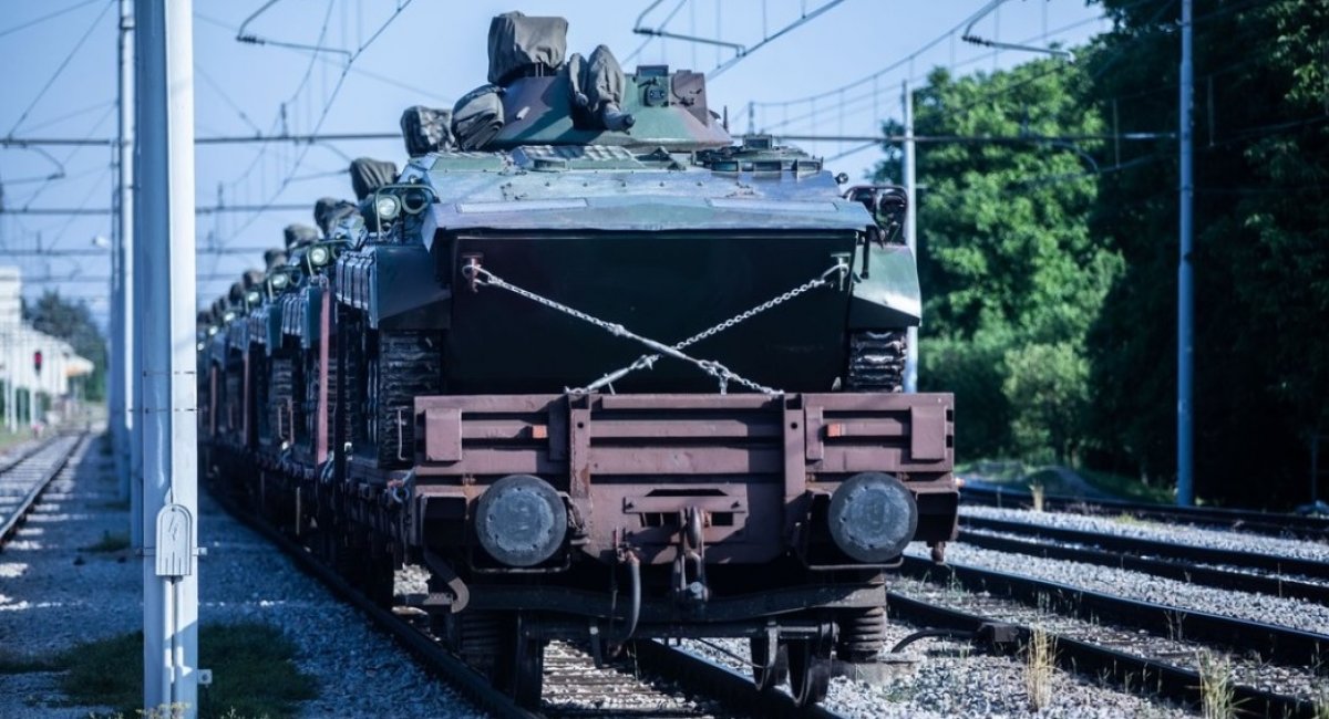 Photo for illustration / Transportation of M80A BMP from Slovenia, June 2022. Photo credits: 24ur.com