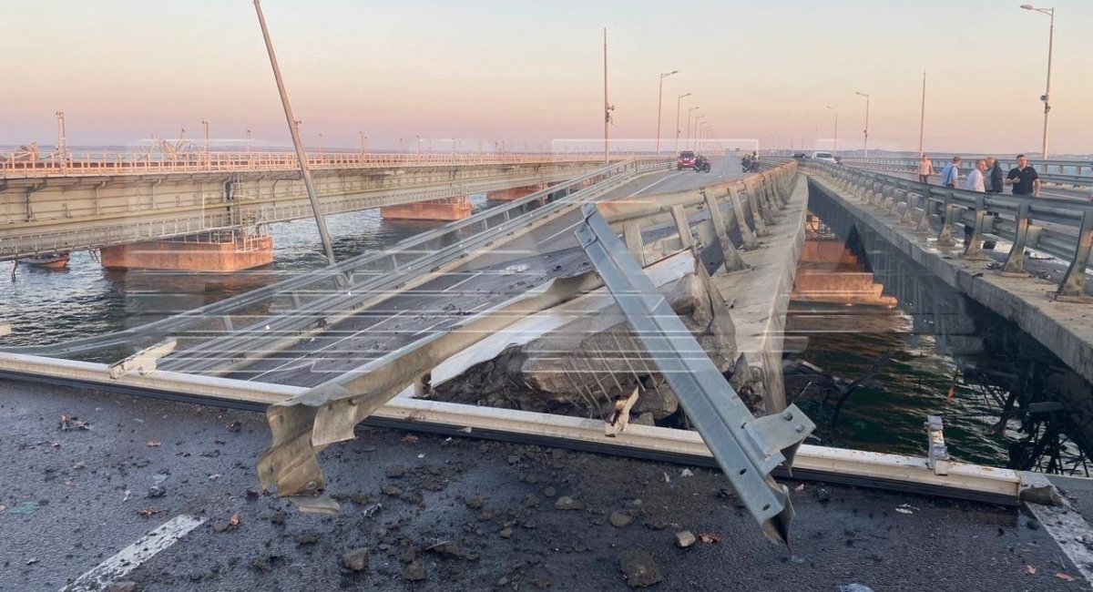The destruction of the Crimean Bridge, July 2023 / open source 