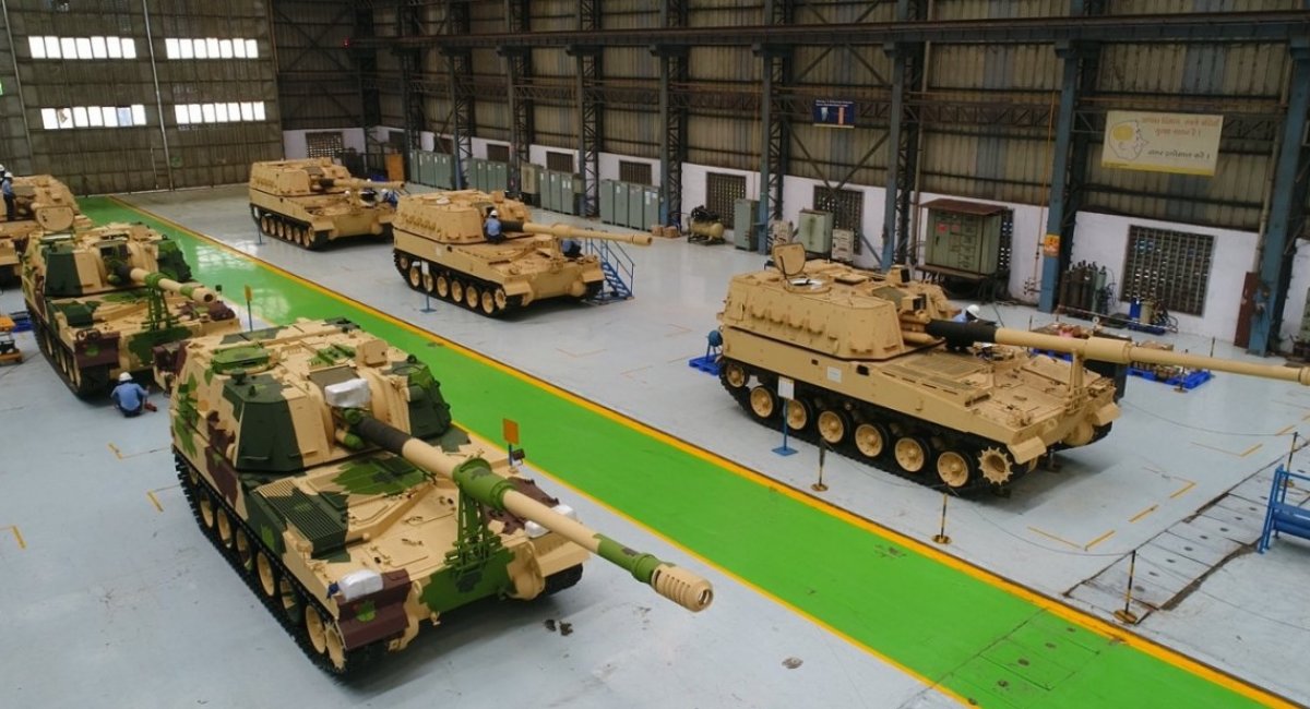 Indian K9 Vajra self-propelled howitzers / Open source photo