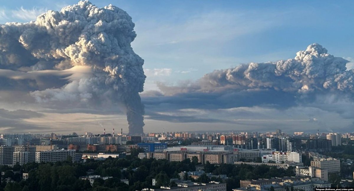 Wildberries warehouse near St. Petersburg after a Ukrainian drone attack