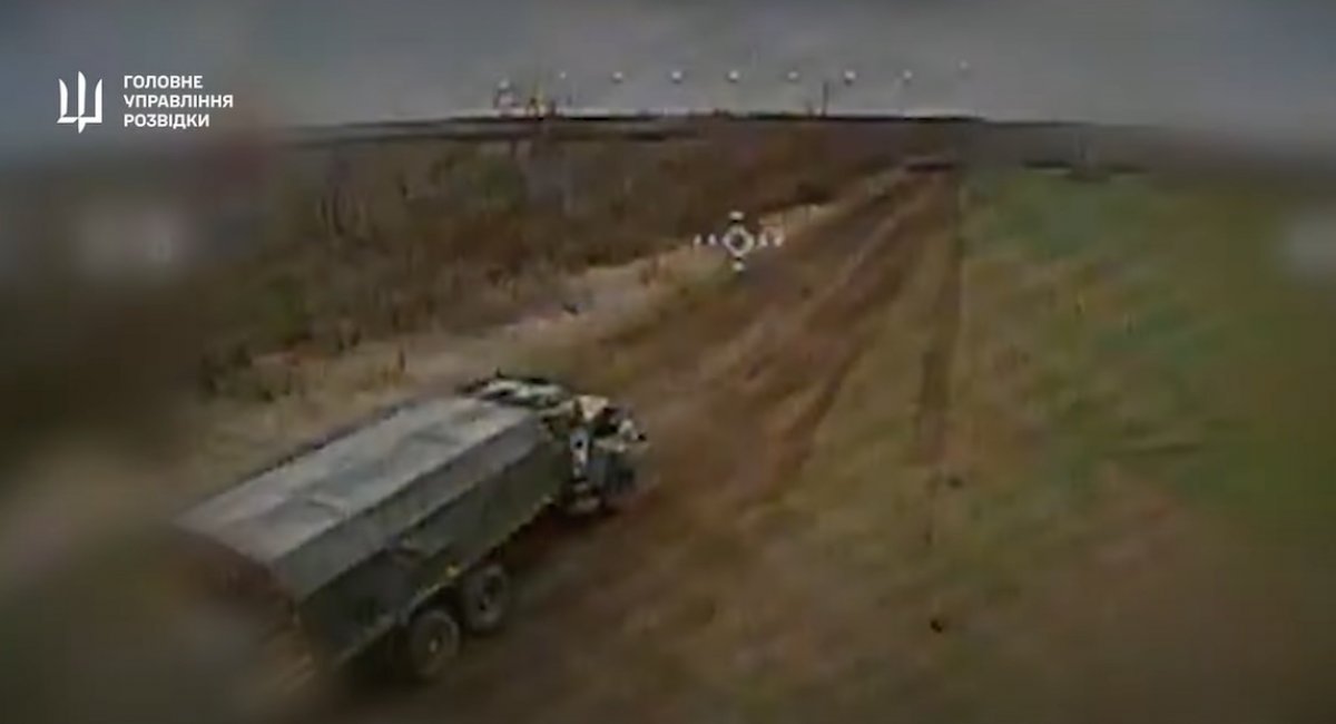 New footage reveals another wave of successful drone strikes on russian assets / screenshot from video 
