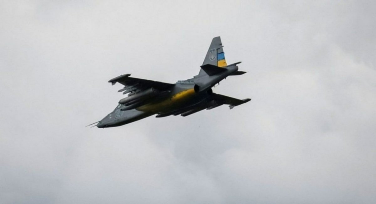 Su-25 attack aircraft of the Ukrainian Air Force, which was probably put back to service in 2022, the photo published June 21, 2022 / Archive photo credit: the Combat Aviation of Ukraine Telegram channel