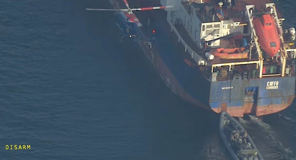 The Caffa dry cargo vessel arrest / screenshot from video 