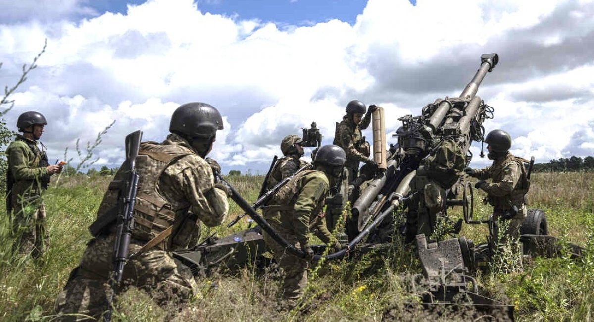 Ukrainian warriors with US M777 howitzer / Photo for illustration