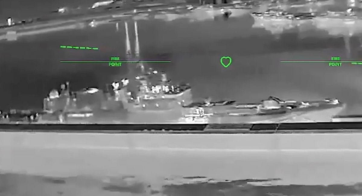 russian Admiral Makarov frigate / screenshot from video 