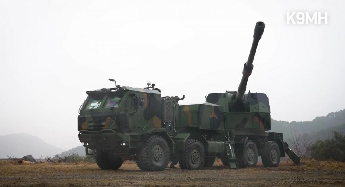 The K9MH wheeled self-propelled howitzer / screenshot from video 