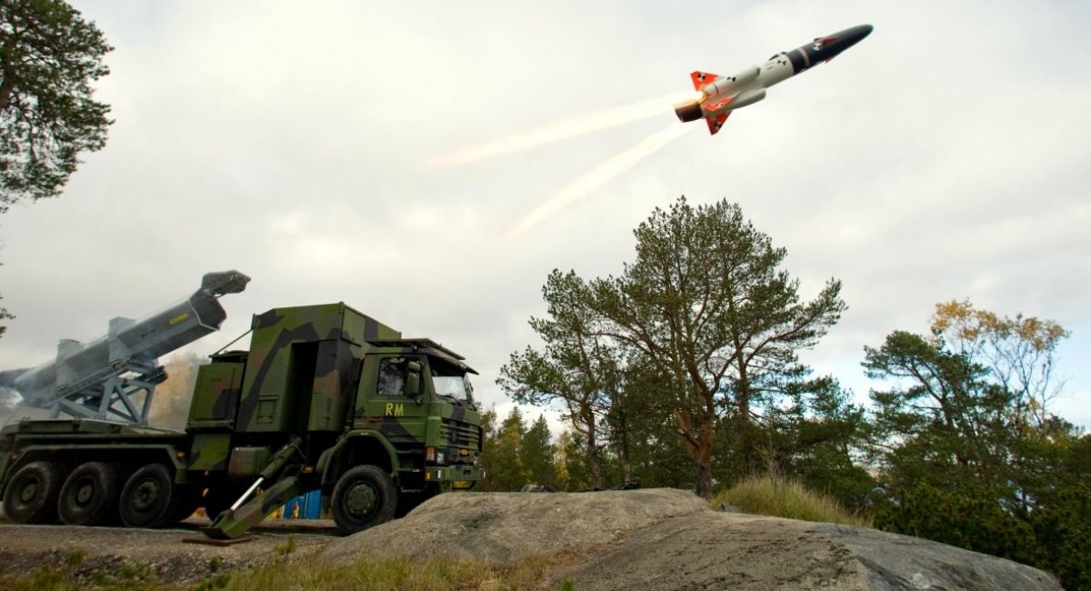 RBS-15 launches, the only long-range missile of the Swedish Armed Forces so far / Open source photo