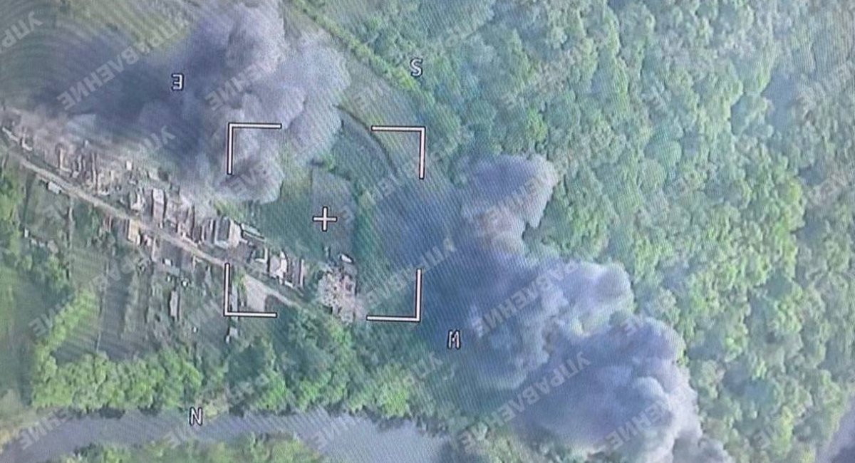 Geolocated footage and russian sources suggest Ukrainian troops entered the south of Tetkino in Kursk region / screenshot from video 
