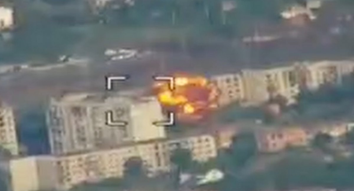The 24th Separate Mechanized Brigade has showcased combat footage of a successful drone strike / screenshot from video 
