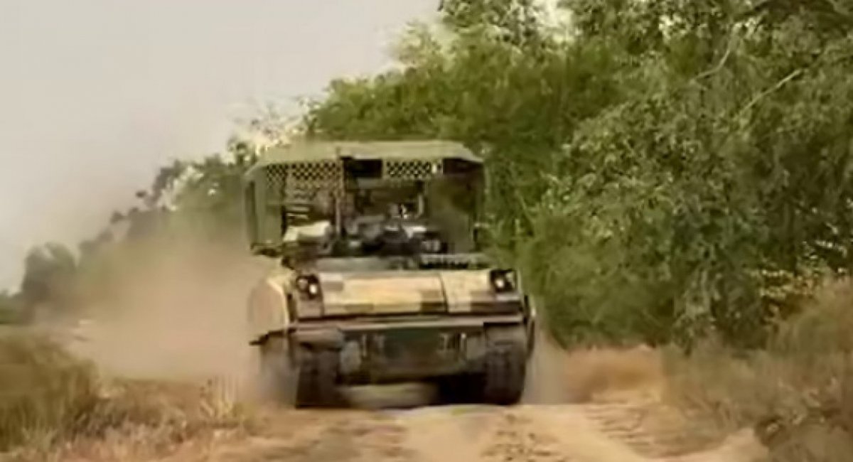 M2A2 Bradley ODS-SA with Tower 1 Anti-Drone Armor from Iron Nuts in service with the Armed Forces of Ukraine / Screenshot credit: Iron Nuts 